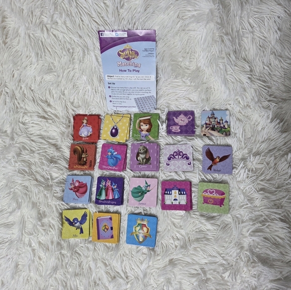 Sofia the First Picture Matching Game Disney Junior Preschool Game Night - Picture 4 of 4
